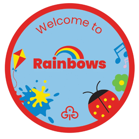 Welcome to Rainbows Woven Badge