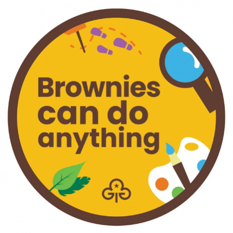 Brownies can do anything woven badge