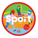 Rainbows sport adventure woven badge