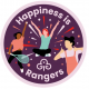 Happiness is Rangers woven badge