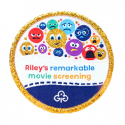 Riley's remarkable movie screening woven badge (Inside out 2)