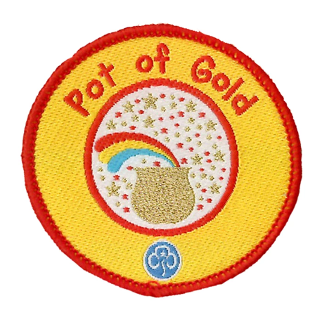 Rainbow Pot of Gold Badge (5 Pack)