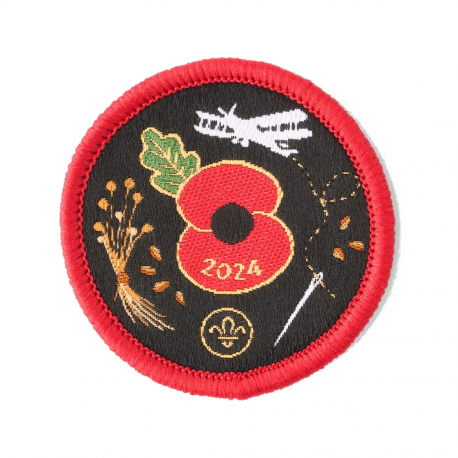 Poppy & Scouts Uniform Badge 2024