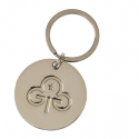 Girlguiding round metal keyring