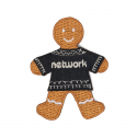 Network Gingerbread Blanket Badge