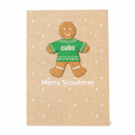 Cubs Gingerbread Badge Card