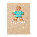 Scouts Gingerbread Badge Card