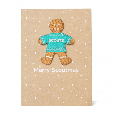 Scouts Gingerbread Badge Card