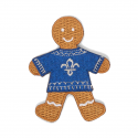 Fleur de Lis Gingerbread Blanket Badge