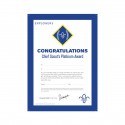 Chief Scout's Platinum Award Certificate - Pack of 10