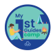 My 1st Guides camp woven badge