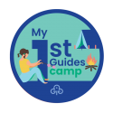 My 1st Guides camp woven badge